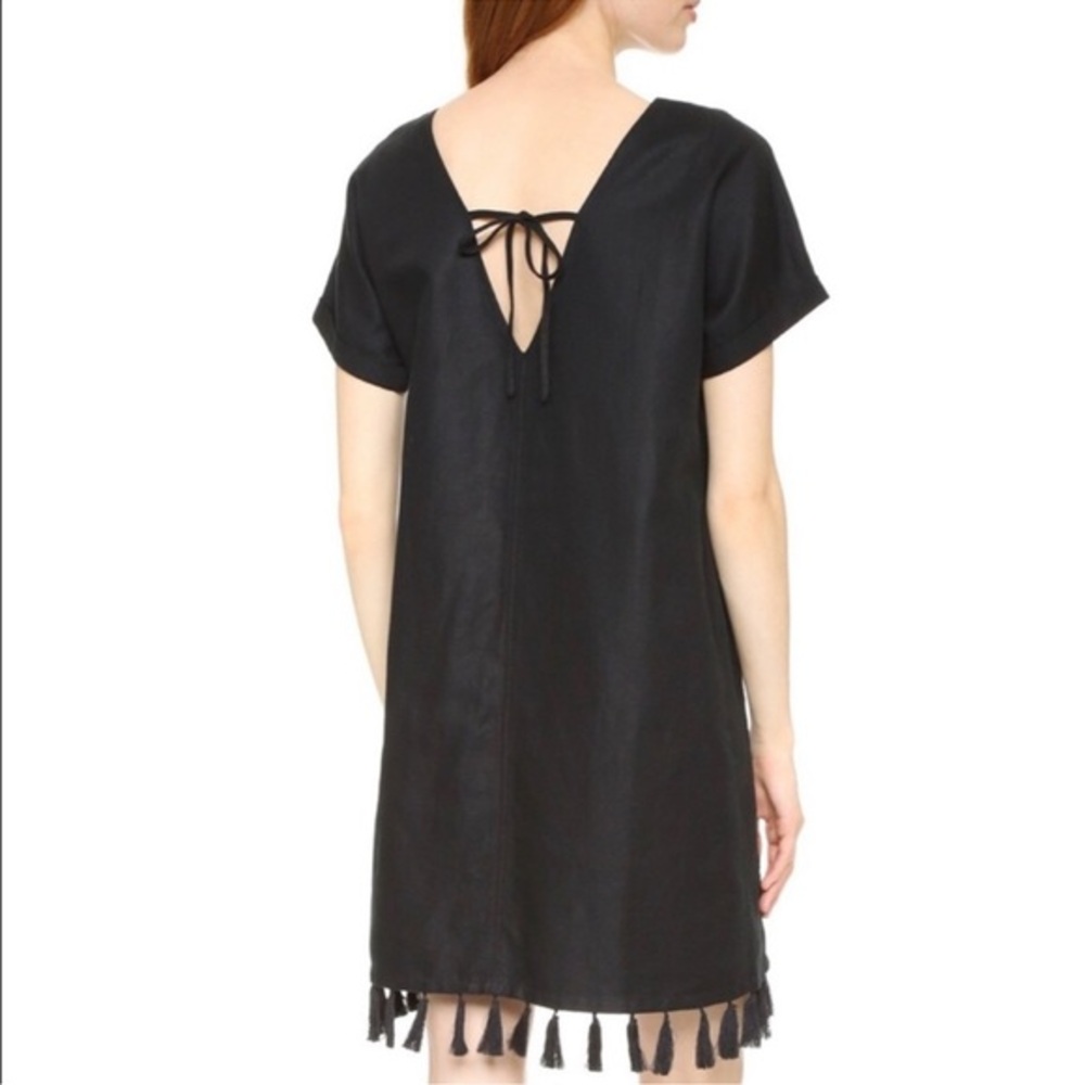 Madewell Boho Shift Floral Fringed Dress